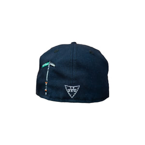"Syu" Soon Navy/Blue Iced Out Hat