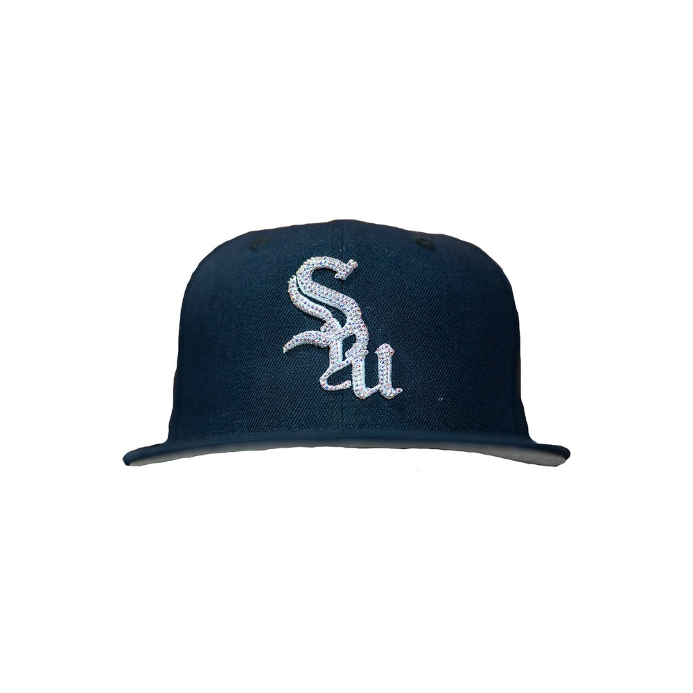 "Syu" Soon Navy/Blue Iced Out Hat